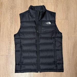 The North Face Men's Black Puffer Vest Down Insulated Full Zip Size S